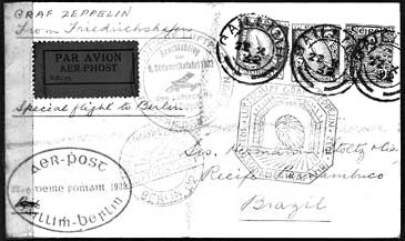 1932 Irish acceptance 9th S American Zeppelin cover