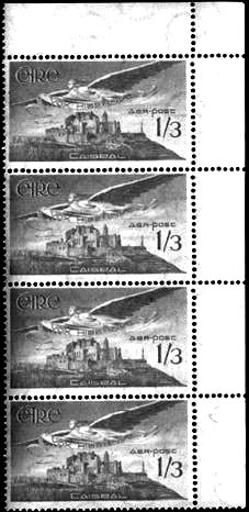 1/3 airmail stamp - extra feather variety